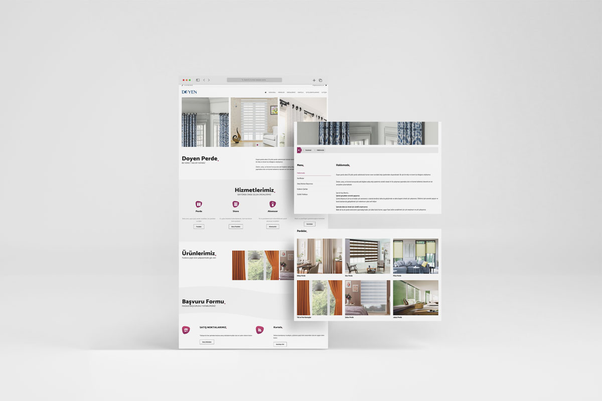 Doyen Perde Web Site Tasarımı